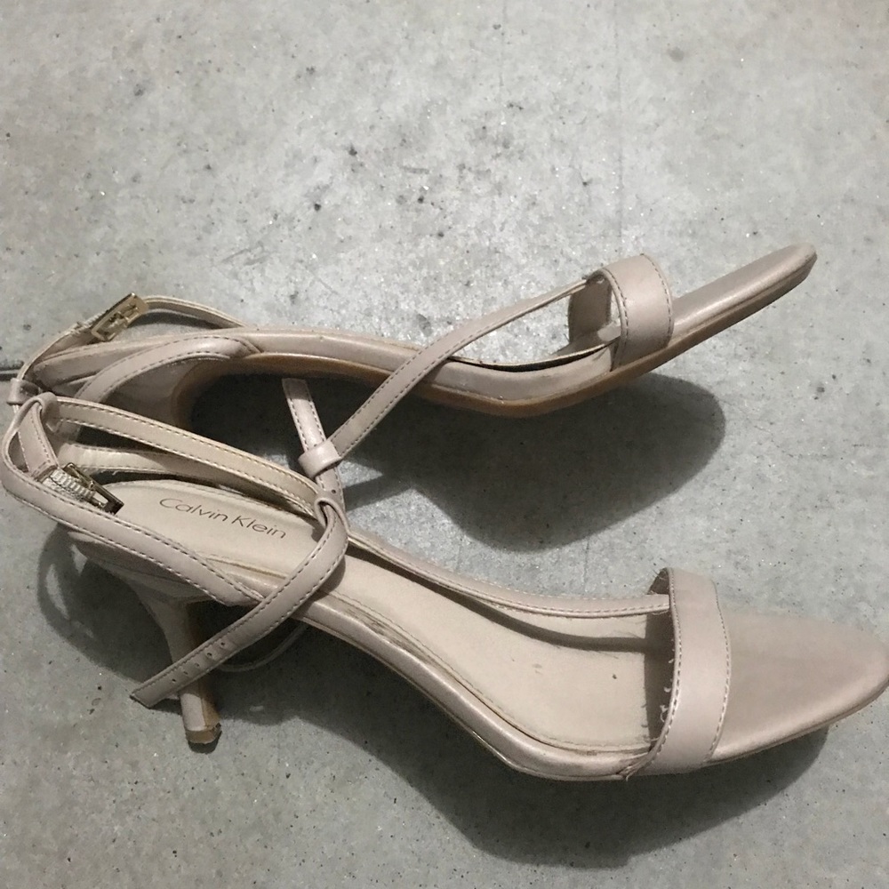 Calvin Klein’s nude heel